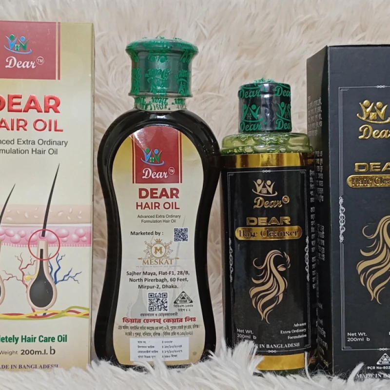 ডিয়ার হেয়ার অয়েল ক্লিনজার প্যাক