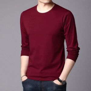 Premium Merun Color Cotton T-Shirt — Wear Your Own Way