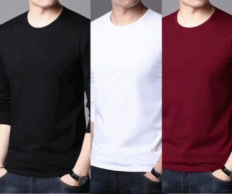 ৩ পিছ ফুল স্লিফ টি-শার্টের কম্বো