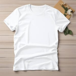 Half Sleeve Solid Tshirt - White
