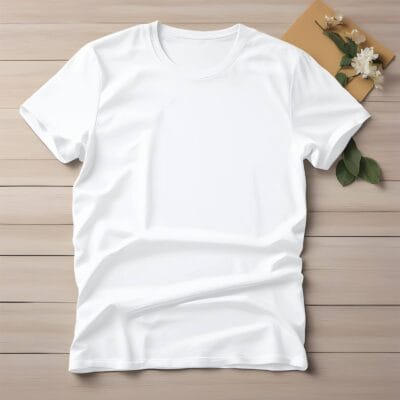 Half Sleeve Solid Tshirt - White
